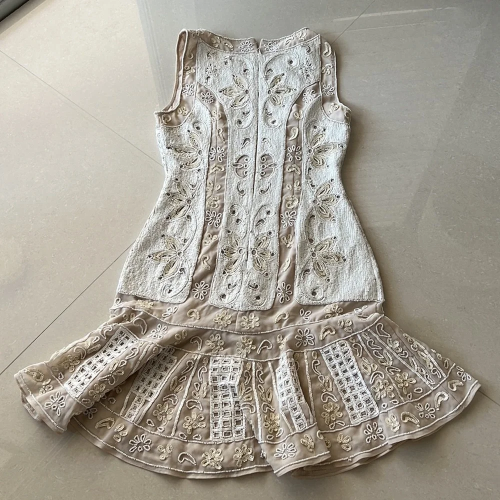Needle&Tread Dress Size 2 Embellished Chiffon - Picture 11 of 17